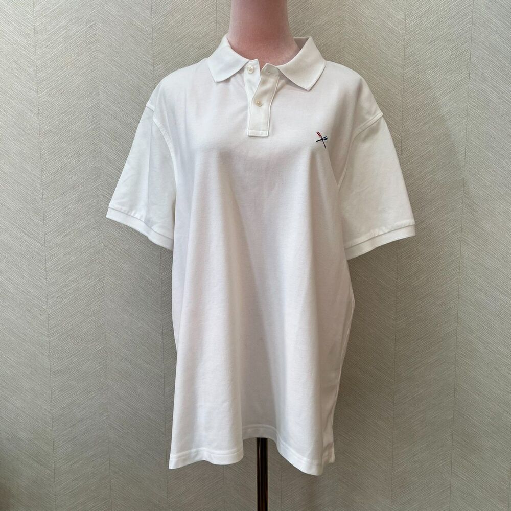 J.Crew Untucked Short Sleeve Stretch Slit Hem Flex Pique Polo Shirt Mens Size XL
